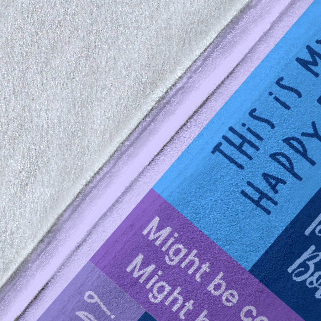 DN Blanket Winnie The Pooh Blanket Eeyore Blue Purple Blanket