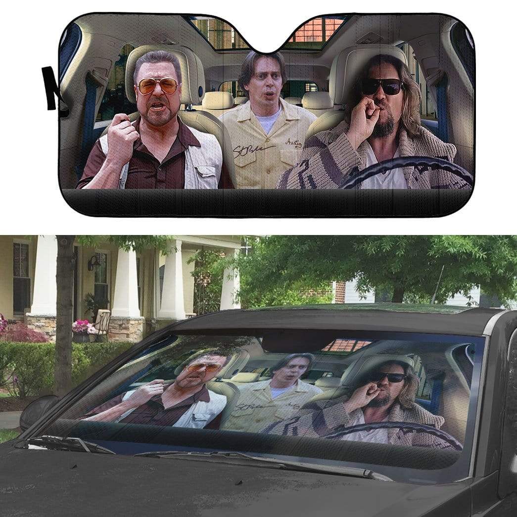 The Big Lebowski Car Sun Shade The Dude Walter Sobchak Auto Sun Shade