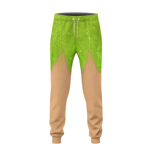 DN Pants Tinker Bell Costume Jogger Green Unisex Adults New Release