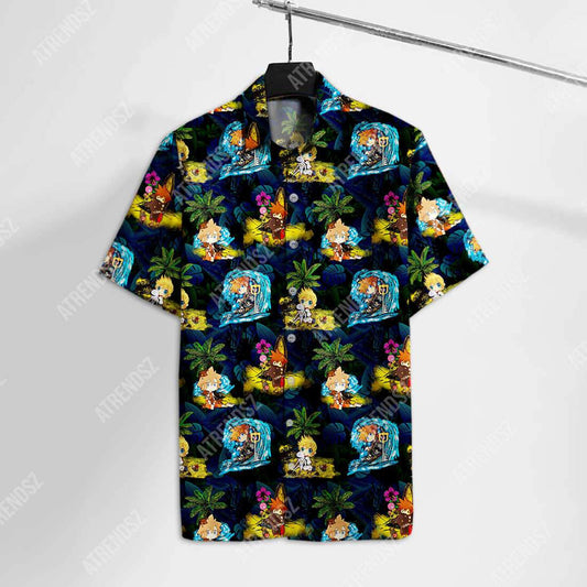  Kingdom Hearts Hawaiian Shirt Sora Ventus Tropical Hawaii Aloha Shirt