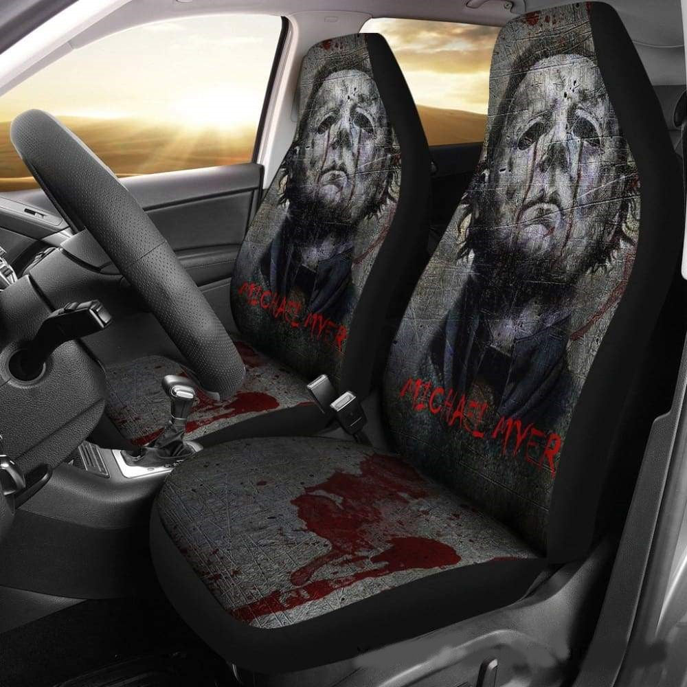 Michael Myers Car Seat Covers Michael Myers Face Horror Style Seat Covers