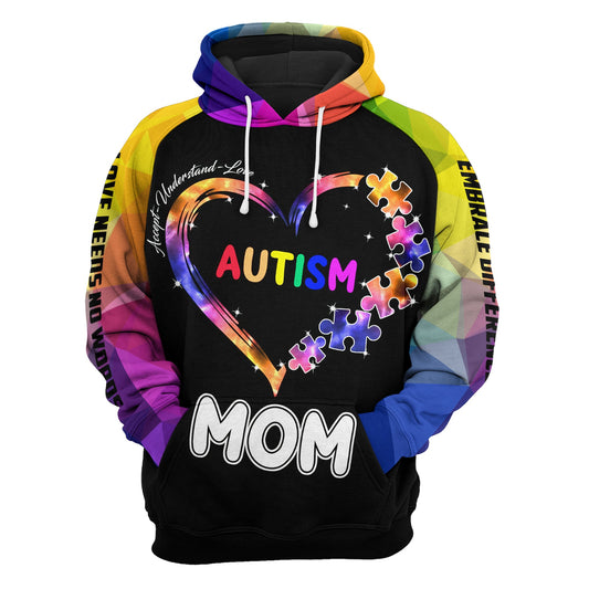 Unifinz Autism Mom Hoodie I Will Speak For You Hoodie Autism Apparel 2022