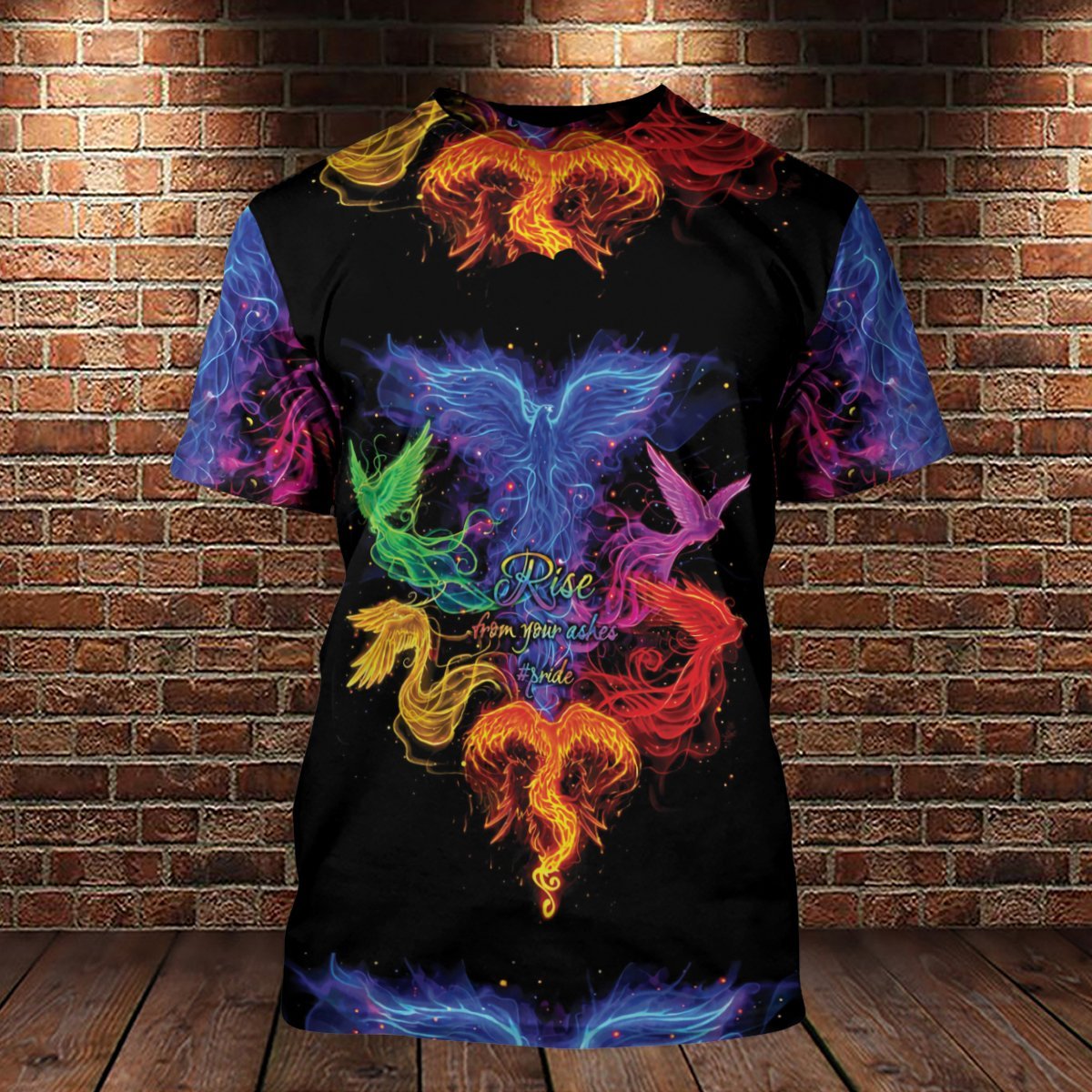 Unifinz LGBT Pride Shirt Rise From Your Ashes Rainbow Birds T-shirt LGBT Hoodie 2022