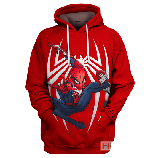 Unifinz MV Spiderman Hoodie Spider Man Graphic T-shirt Amazing MV Spiderman Shirt Sweater Tank 2022