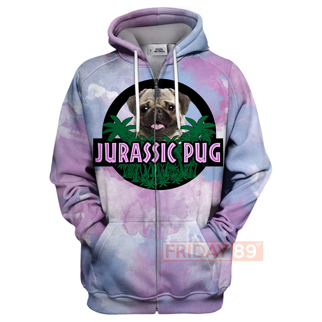 Unifinz Dog Hoodie Jurassic Pug Tie Dye T-shirt Amazing High Quality Dog Shirt Sweater Tank 2026