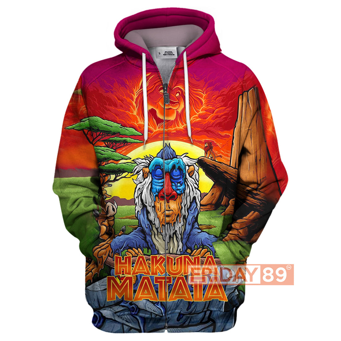 Unifinz LK T-shirt 3D Print Lion King Meditating Rafiki Hakuna Matata Lion T-shirt DN LK Hoodie Sweater Tank 2026