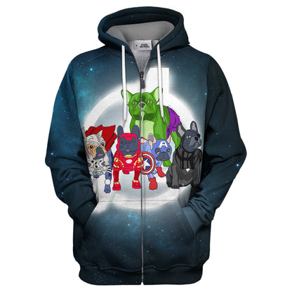 Unifinz MV Hoodie Marvel Dog 3D Print T-shirt Awesome High Quality MV Shirt Sweater Tank 2023