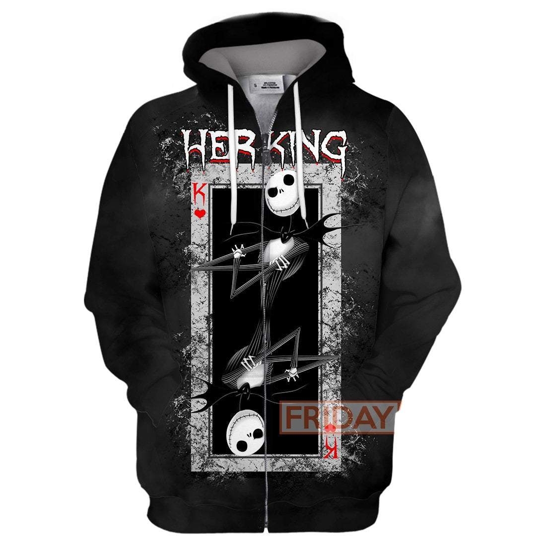 Unifinz TNBC T-shirt Jack Skellington Her King 3D Print T-shirt DN TNBC Hoodie 2026