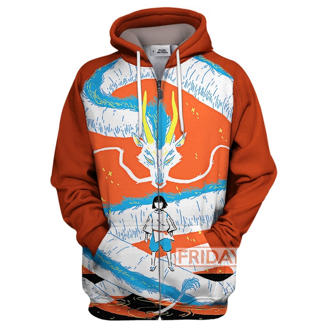 Unifinz GB Hoodie GB Spirited Away Haku And Dragon Art 3D T-shirt Amazing GB Shirt Sweater Tank 2026