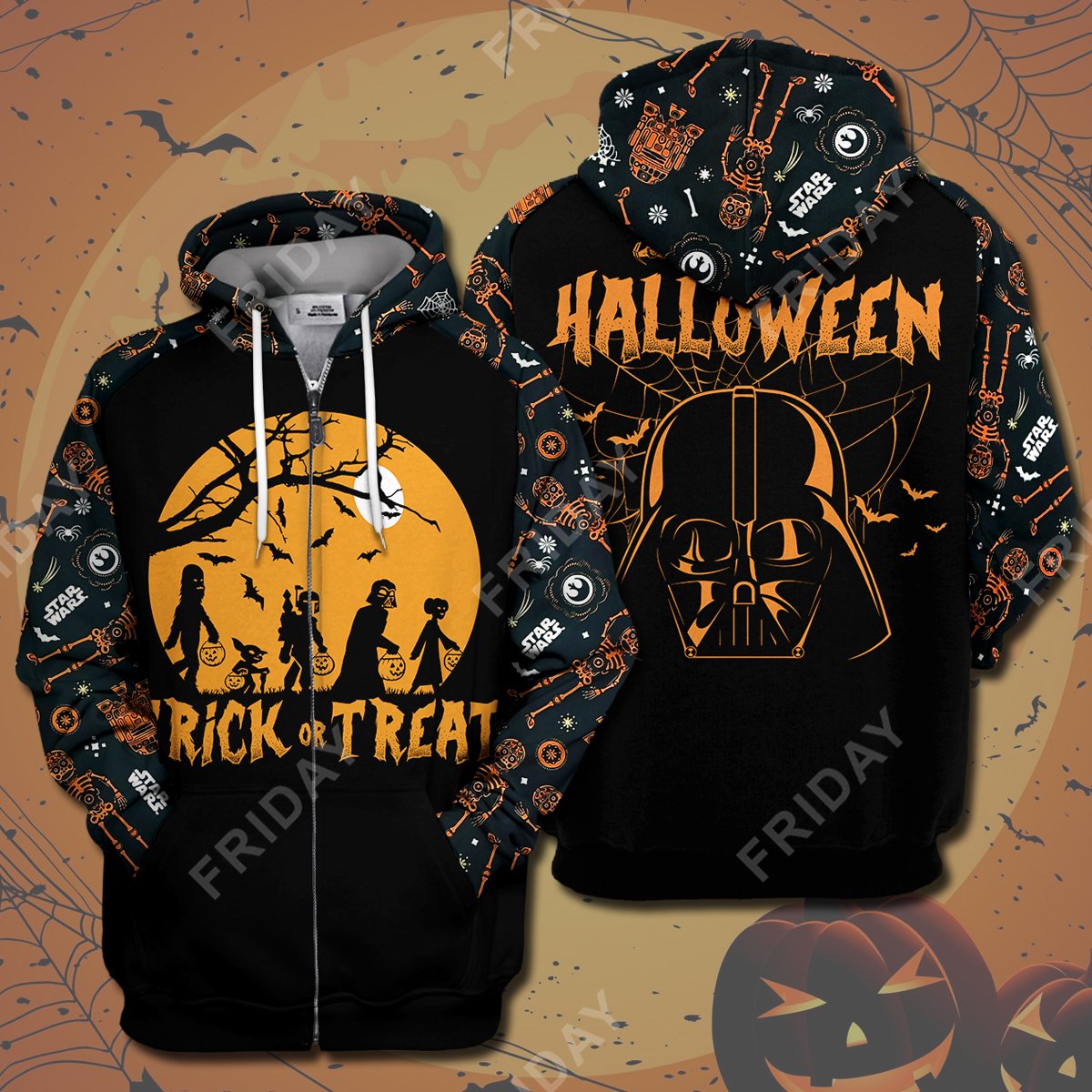 Unifinz SW T-shirt Trick Or Treat Hapy Halloween T-shirt High Quality SW Halloween Hoodie Sweater Tank 2026