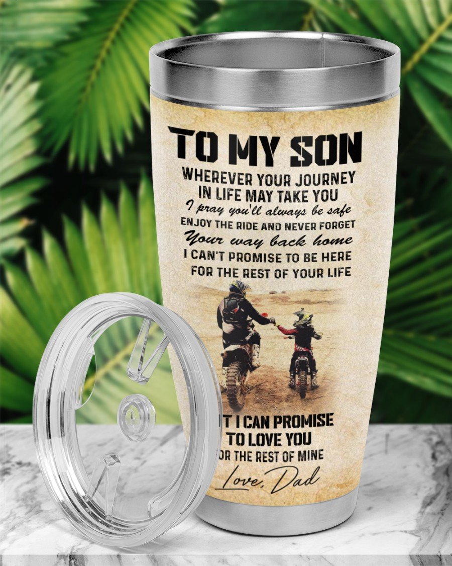 Unifinz Father's Day Tumbler 20 oz Best Gift For Dad Father And Son Riding Partner For Life Tumbler 20 oz 2023
