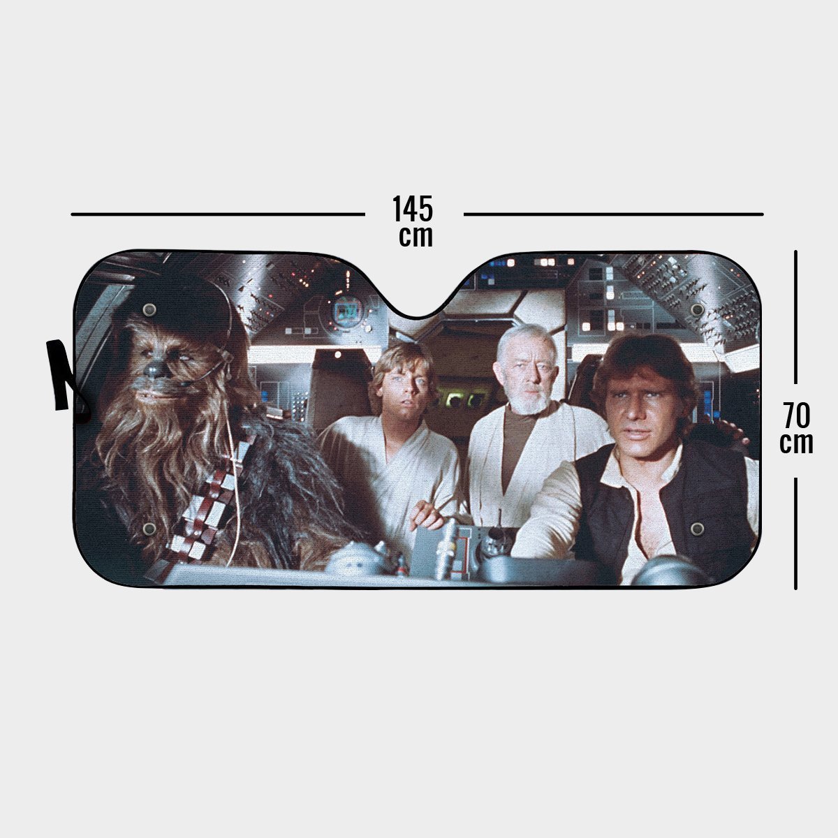 Star Wars Car Sun Shade Star Wars Chewbacca Han Solo Auto Sun Shade