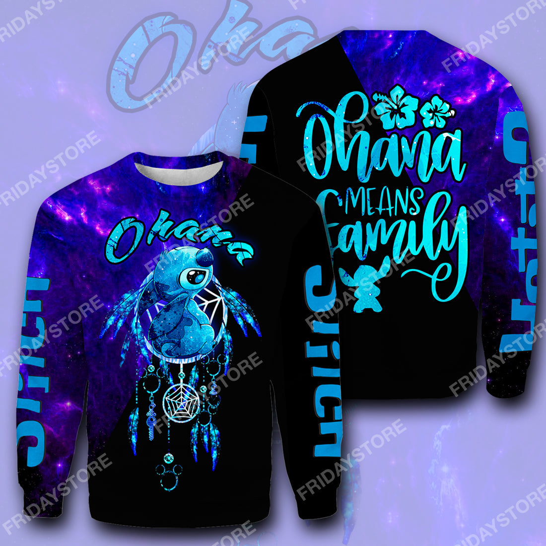 Unifinz LAS T-shirt Ohana Means Family Dreamcatcher T-shirt Amazing DN Stitch Hoodie Sweater Tank 2024