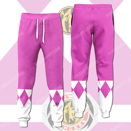 Unifinz Power Ranger Pants Pink Power Ranger Costume Jogger Cool Power Ranger Joggers Power Ranger Cosplay Costume 2022