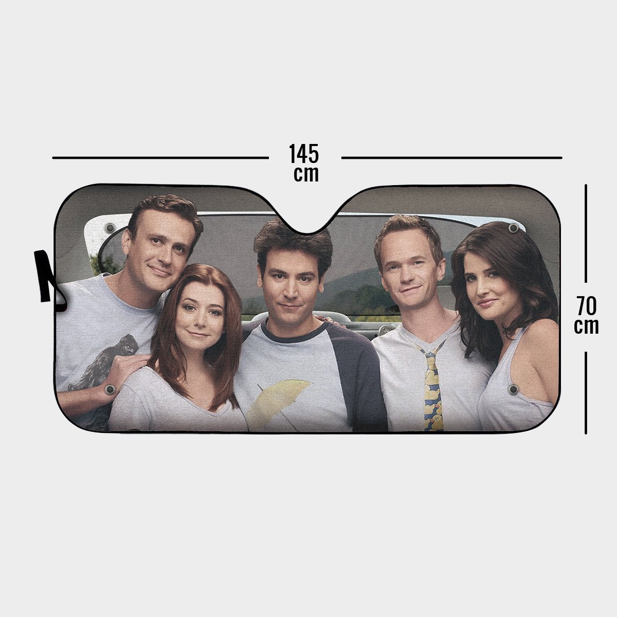 How I Met Your Mother Car Sun Shade Ted Mosby and Friends Auto Sun Shade