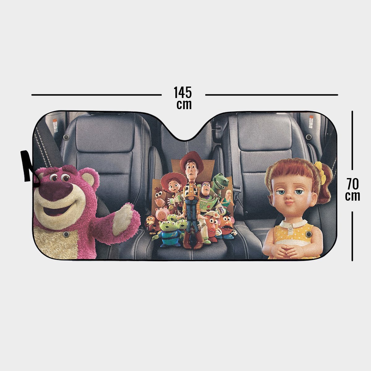 DN Toys Story Car Sun Shade Toys in the Car Teddy Doll Auto Sun Shade