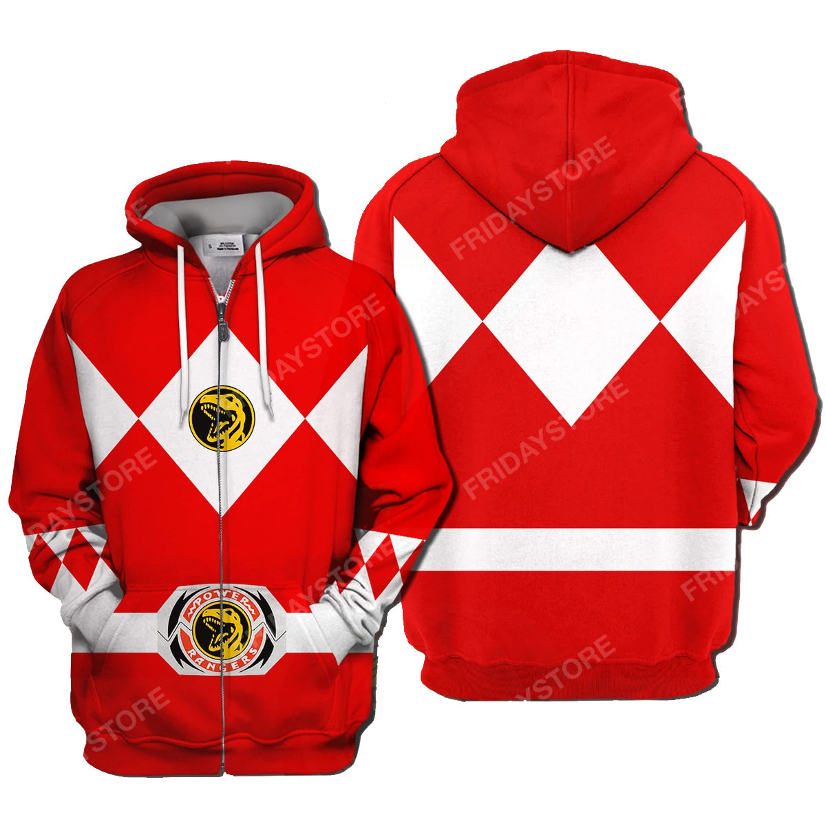 Unifinz Power Ranger Hoodie Red Power Ranger Costume T-shirt Amazing Power Ranger Shirt Sweater Tank 2026