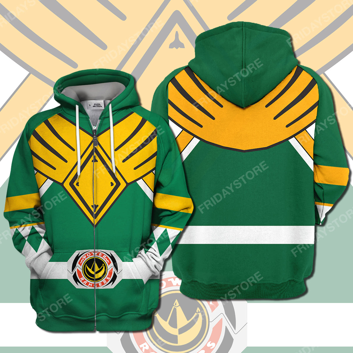 Unifinz Power Ranger T-shirt Green Power Ranger Costume T-shirt Awesome Power Ranger Hoodie Sweater Tank 2026