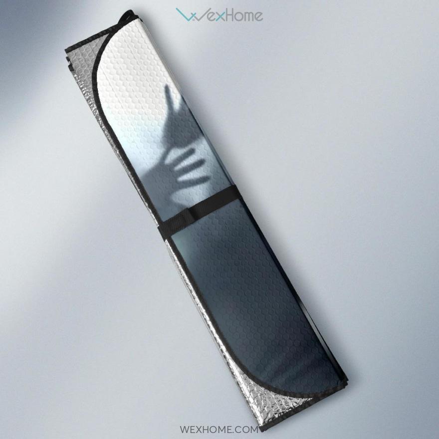 Zombie Car Sun Shade Zombie Inside Through Glass Windshield Sun Shade