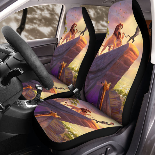 LK Car Seat Covers DN Animals Look At Simba Seat Covers Colorful