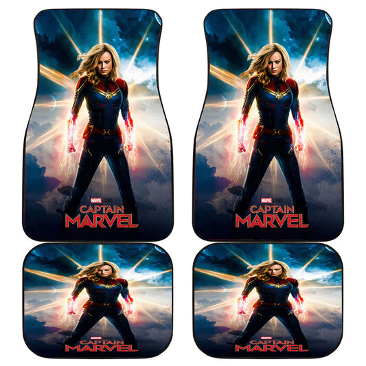 MV Car Floor Mats Captain MV Superhero Character Graphic Car Mats