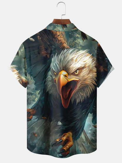 Alohadaddy Holiday Vintage American Eagle Sky Vacation Shirt