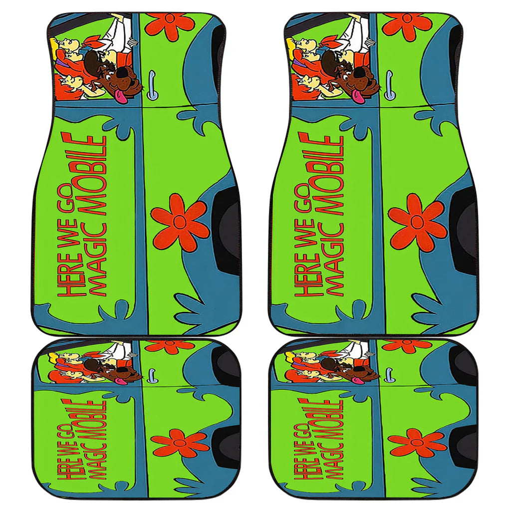 Scooby Doo Car Mats Scooby Doo Here We Go Magic Mobile Car Car Floor Mats Green