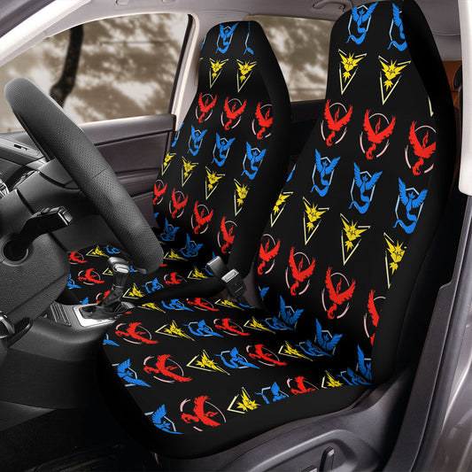 PKM Car Seat Covers Team Instinct Valor And Mystic Pattern Seat Covers Colorful