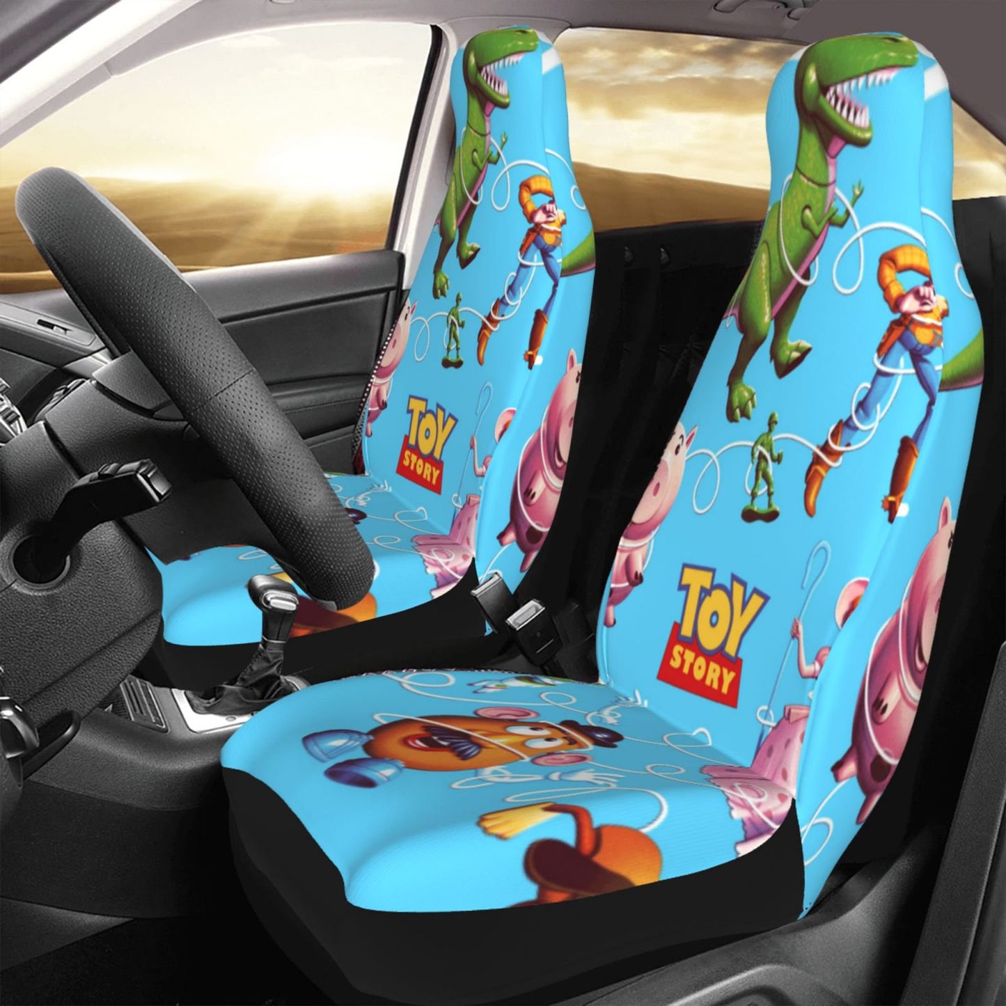 Toy Story Car Seat Covers DN Slinky Dog Line Tangled Other Characters Seat Covers Colorful