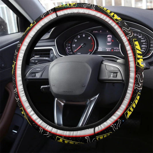 SW Steering Wheel Cover Mandalorian This Is The Way Driving Wheel Cover Black Yellow