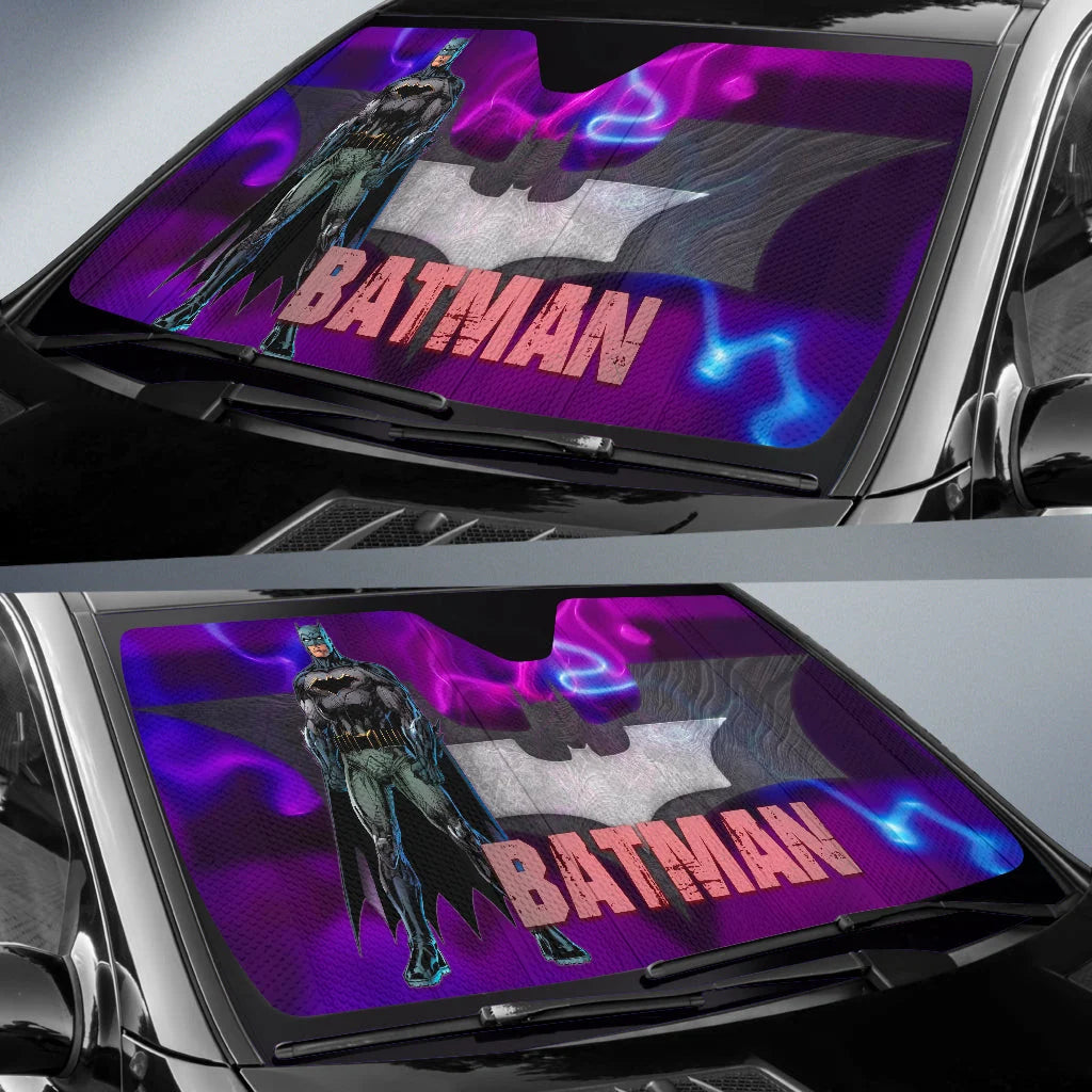 Batman Car Sun Shade The Batman And Bat Symbol Graphic Winshield Sun S ...