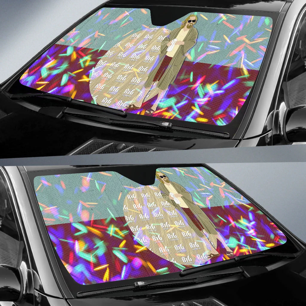 The Big Lebowski Car Sun Shade The Big Lebowski The Dude Character Winshield Sun Shade Colorful