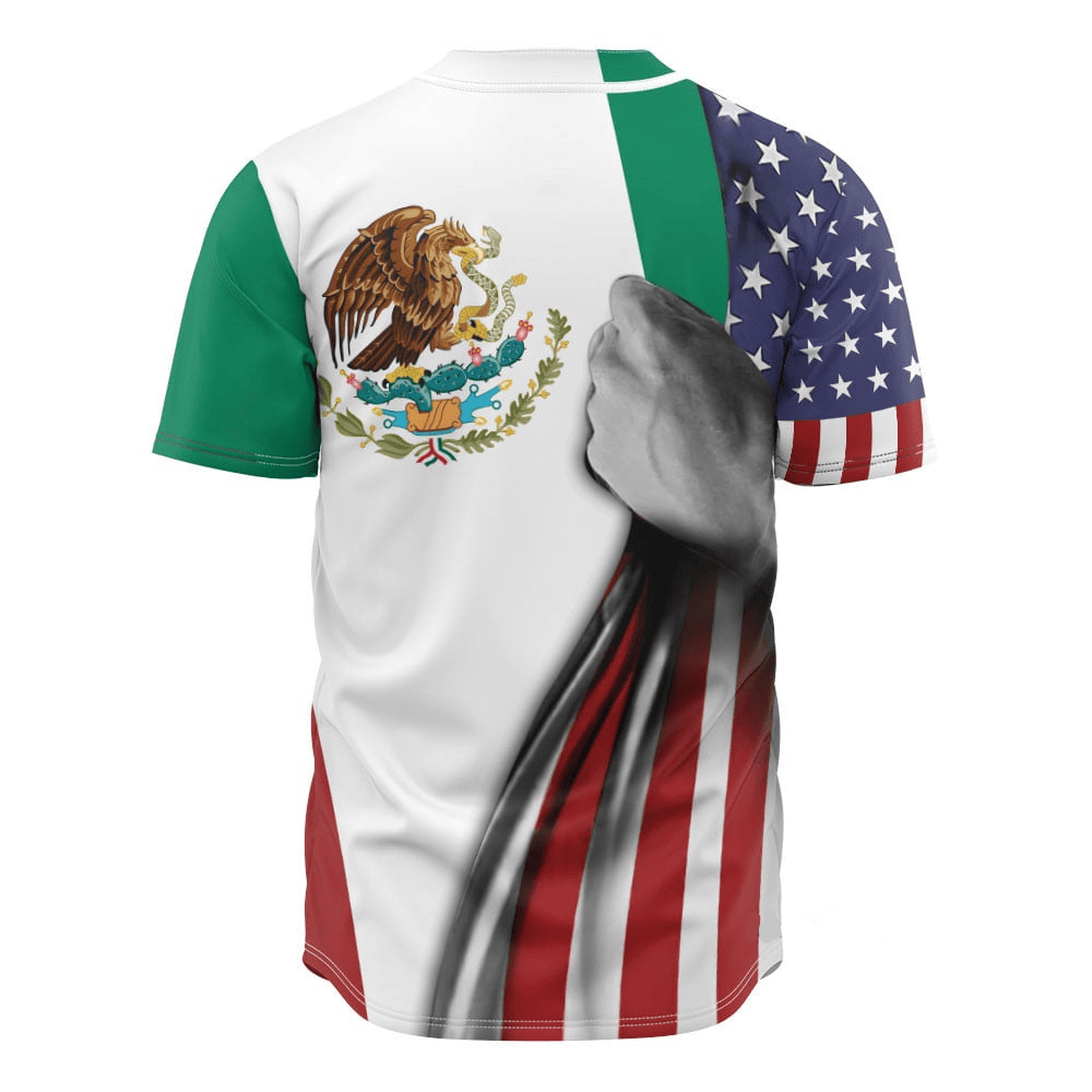 Mexican Baseball Jersey Escudo Mexico Flag Jersey Shirt Colorful Unisex Adult New Release