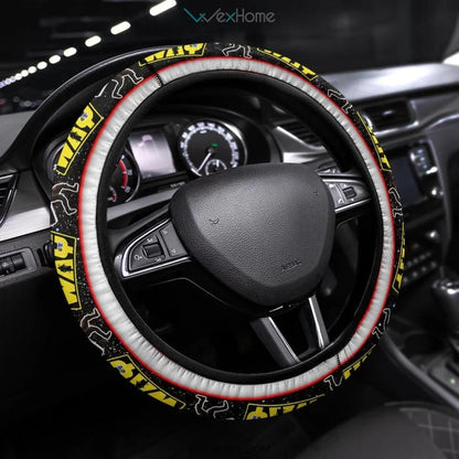 SW Steering Wheel Cover Mandalorian This Is The Way Driving Wheel Cover Black Yellow