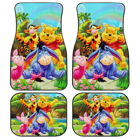 WTP Car Mats WTP And Friends In The Garden Car Floor Mats Colorful