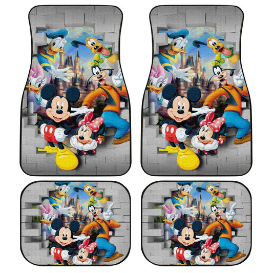 DN Car Mats MM And Friends Breaks The Wall Car Floor Mats Colorful