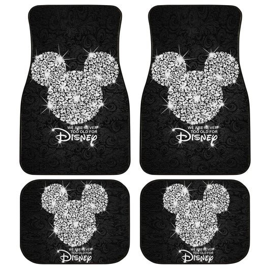 DN Car Mats We Are Never Too Old For DN Car Floor Mats Black White