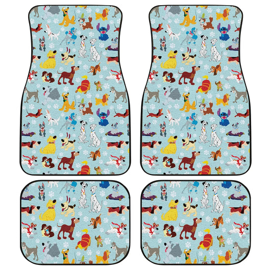 DN Car Mats All DN Dogs Characters Pattern Car Floor Mats Colorful