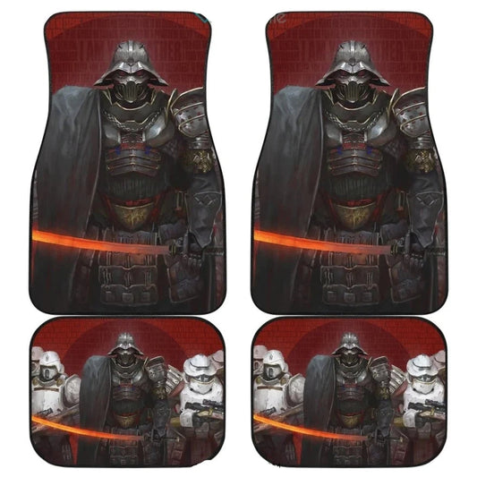 SW Car Mats SW Samurai Darth Vader Arm Car Floor Mats Black Red