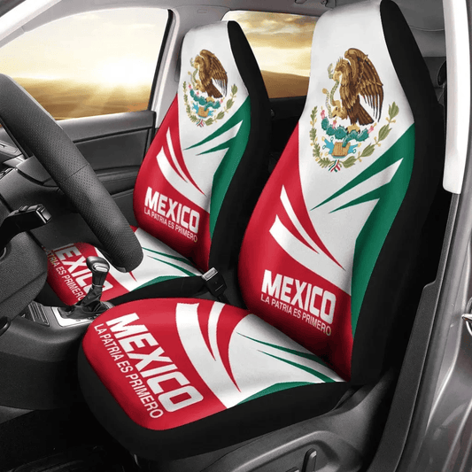 Mexican Car Seat Covers The Coat Of Arms Of Mexico Seat Covers Red Green