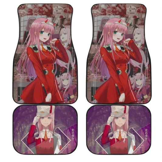 Darling In The Franxx Car Mats Darling In The Franxx Character Zero Two Graphic Car Floor Mats Colorful