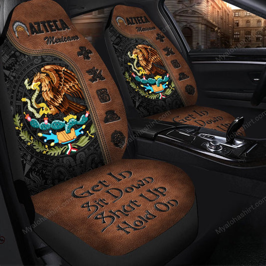 Mexican Car Seat Covers Mexico Get In Sit Down Shut Up Seat Covers Brown