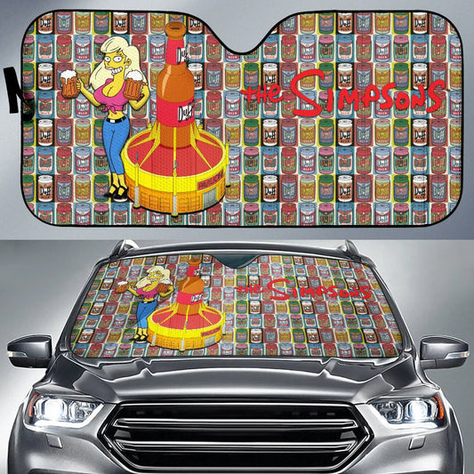 The Simpsons Car Sun Shade Duff Girl The Simpsons Winshield Sun Shade Colorful