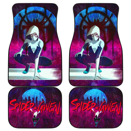 Spiderman Car Mats Spider Gwen Spider Girl Graphic Car Floor Mats Colorful