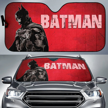 Batman Car Sun Shade The Batman Other Characters Winshield Sun Shade Black Red