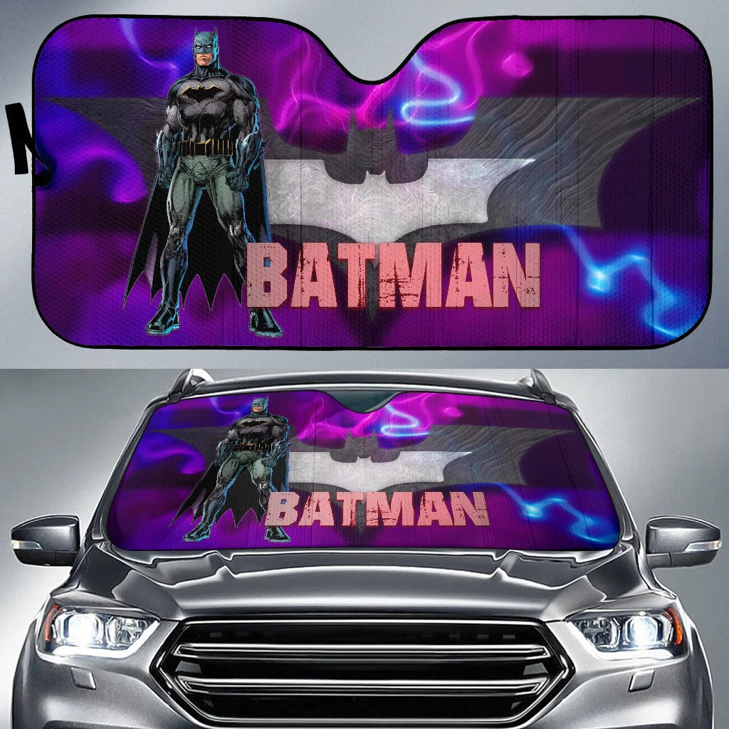 Batman Car Sun Shade The Batman And Bat Symbol Graphic Winshield Sun S ...