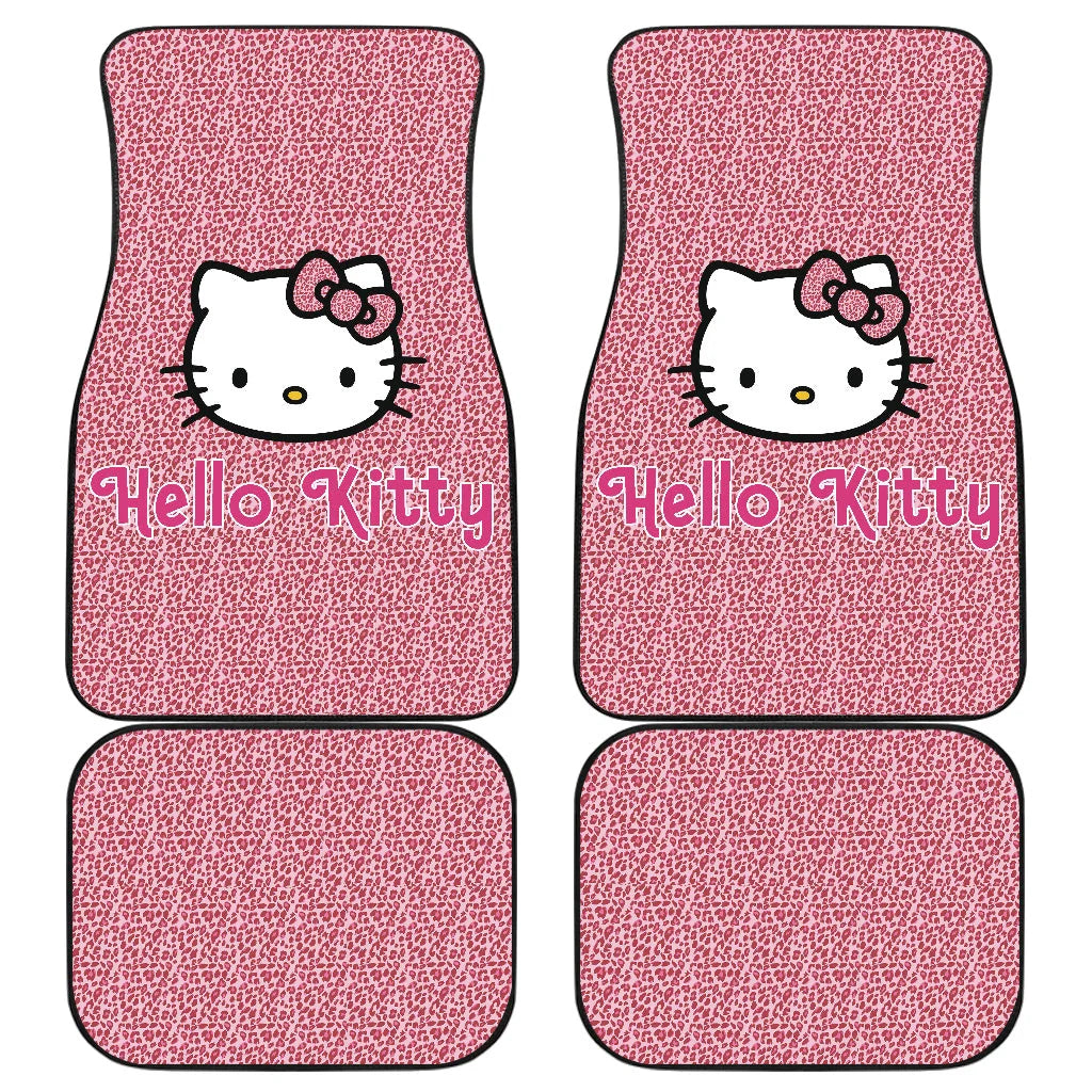 Hello Kitty Car Mats Hello Kitty Leopard Pattern Car Floor Mats Pink