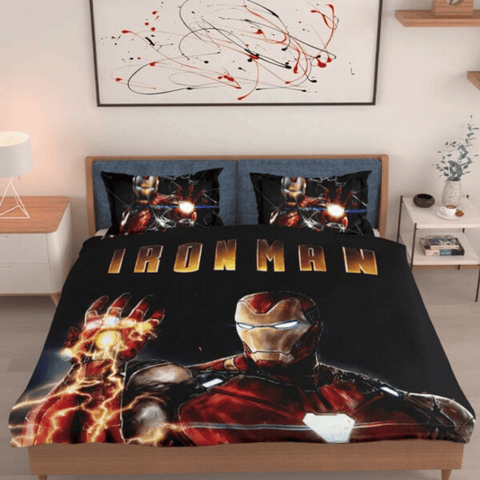 Iron Man Bedding Set MV Iron Man Prepares For The Snap Duvet Covers Black Unique Gift