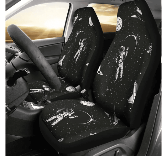 Astronaut Car Seat Covers Space Astronaut Starry Universal Seat Covers Black