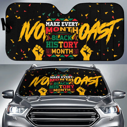 Black History Month Car Sun Shade Make Every Month Black History Month Winshield Sun Shade Colorful